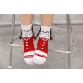 Los calcetines lindos del algodón de la muchacha caliente de la venta diseñan diseños hermosos de la trenza